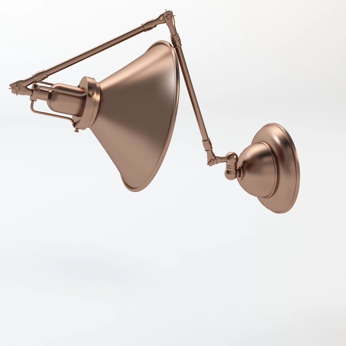 Detail Reed Swing Arm Wall Sconce 3D Model_04